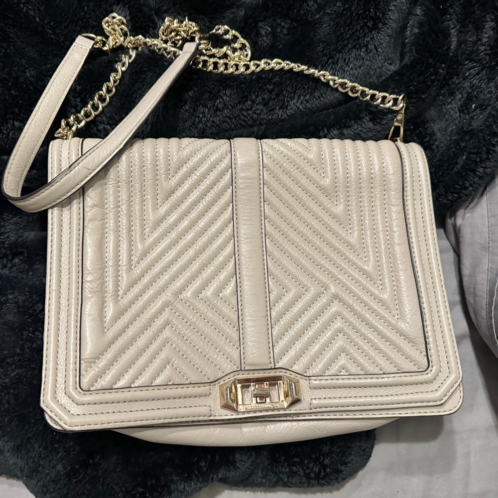 Rebecca Minkoff Chevron Quilted love Crossbody